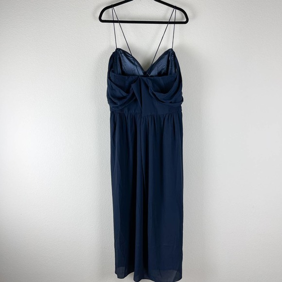 City Chic Womens Large 20 Maxi Entwine Dress Navy Blue Cocktail Dress NWT - Picture 7 of 12